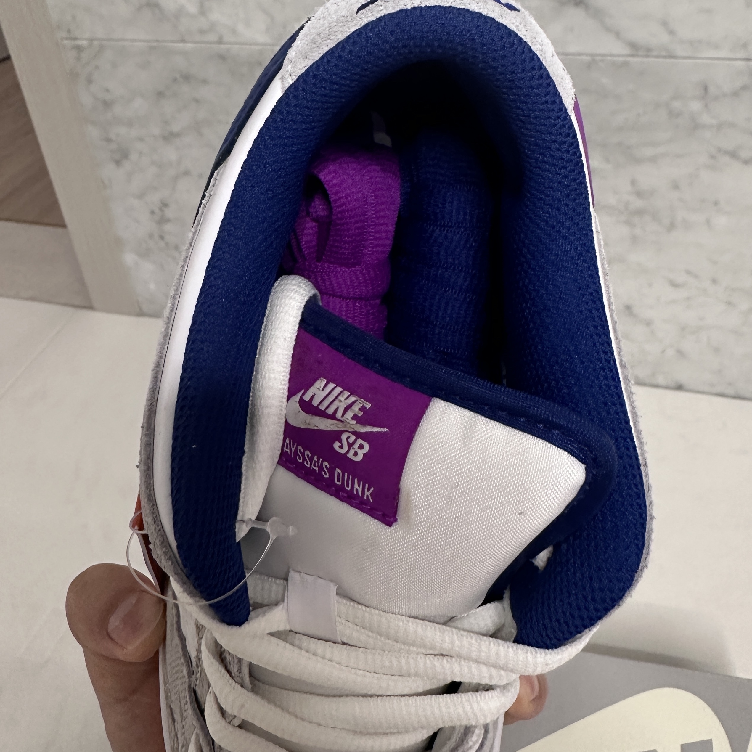 Nike x Rayssa Leal SB Dunk Low PRM Pure Platinum Vivid Purple 착용 스타일 - 5