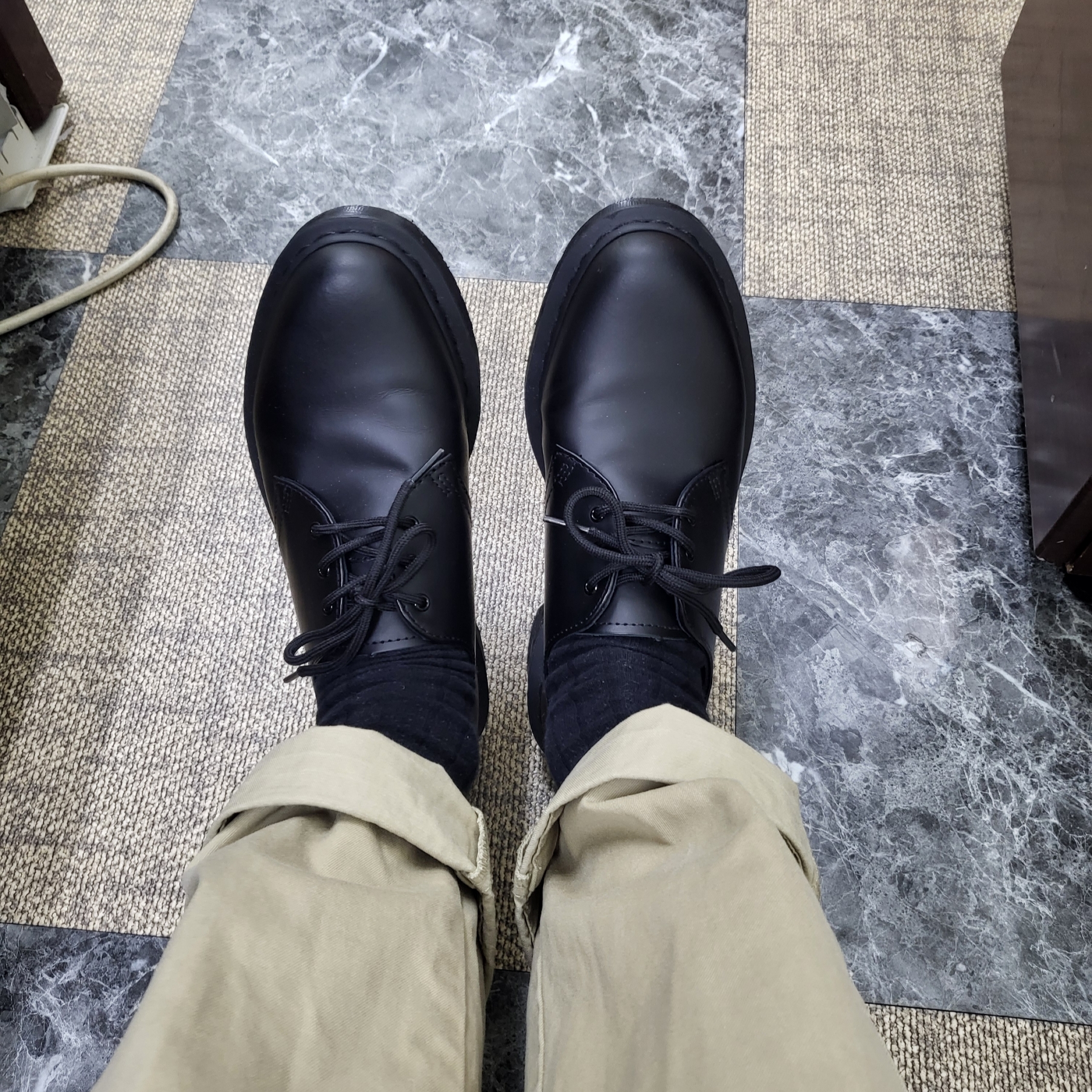 Dr. Martens 1461 Mono Black 착용 스타일