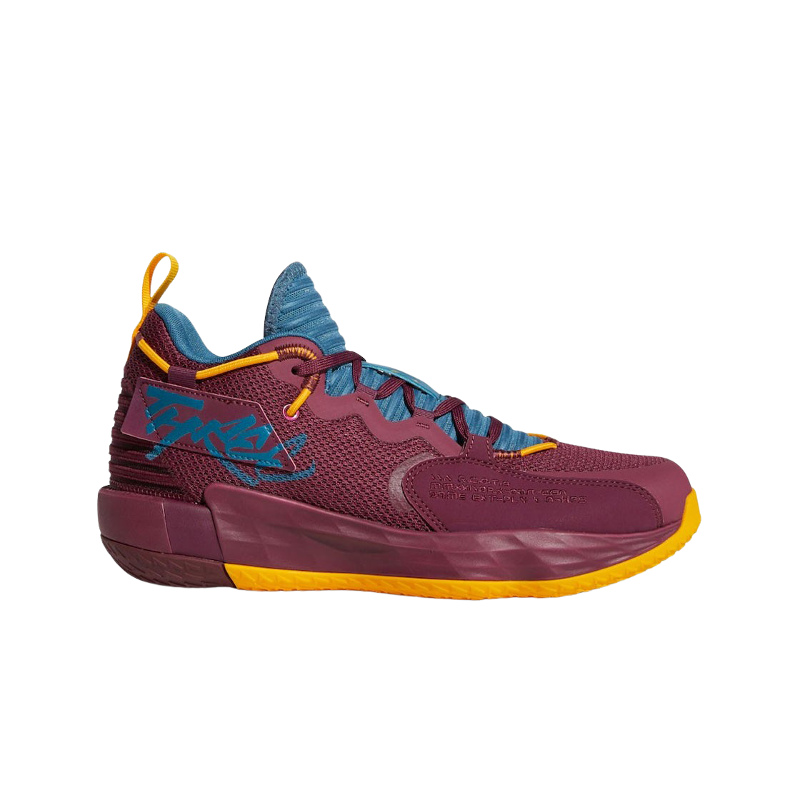 아디다스 데임 7 EXTPLY GCA 빅토리 크림슨 팀 컬리지 골드(Adidas Dame 7 EXTPLY GCA Victory Crimson Team College Gold)