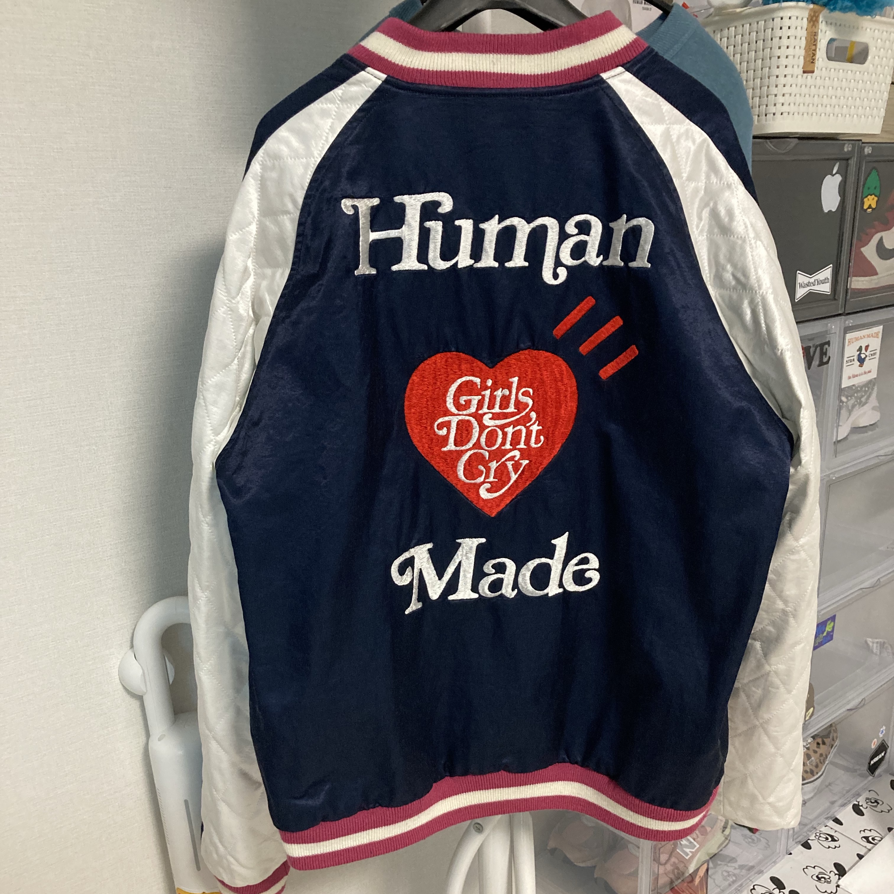 Human Made x Verdy Vick Yokosuka Reversible Jacket Green 착용 스타일 - 1