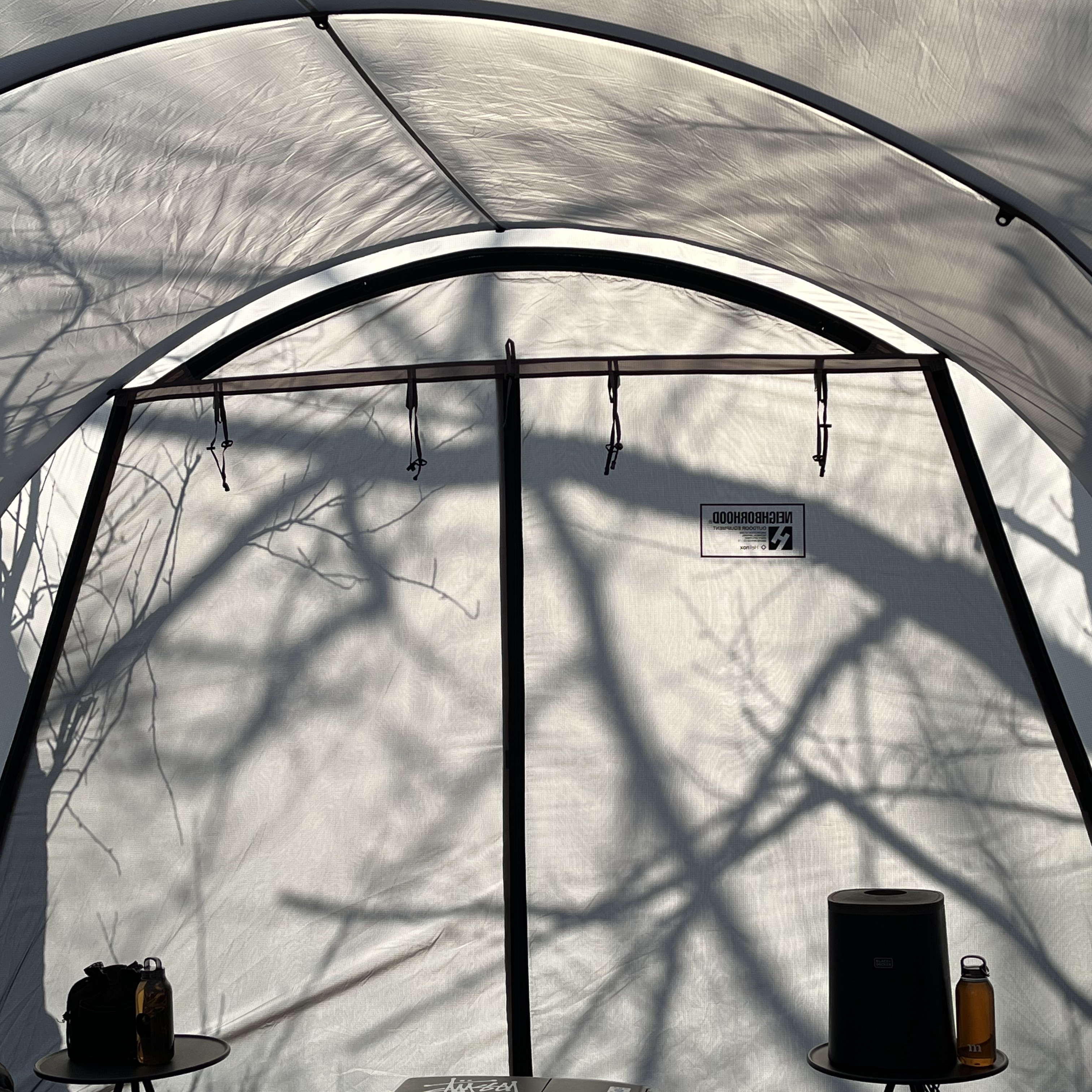 Nike x Stussy NRG Washed Fleece Pants Black (DO5296-010), Palace Tri-Mesh Hood Grey Marl - 22SS 착용 스타일 - 2