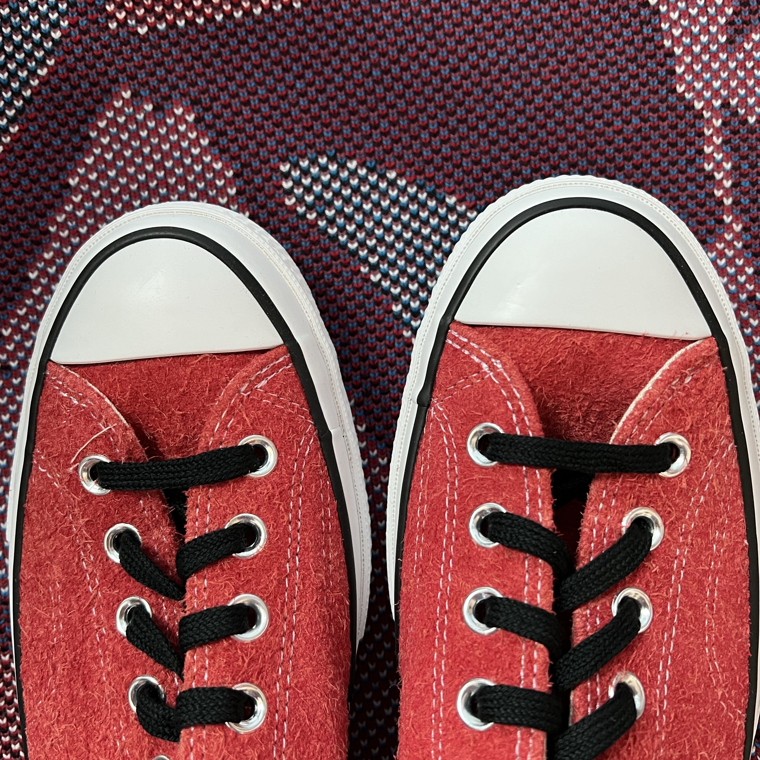 Converse x Stussy Chuck 70 Ox Poppy Red 착용 스타일