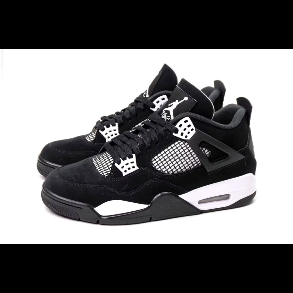 Jordan 4 Retro White and Black, Jordan 4 Retro Midnight Navy 착용 스타일 - 3