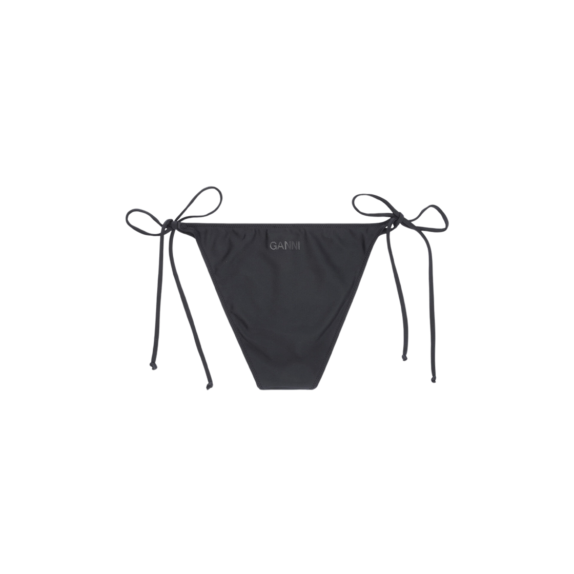 (W) Ganni String Bikini Bottom Black 상세 이미지 2