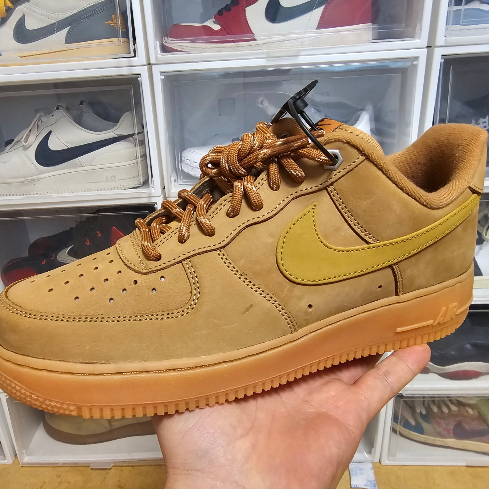 Nike Air Force 1 '07 WB Flax 착용 스타일 - 1