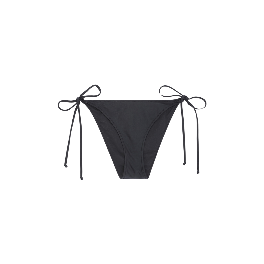 (W) Ganni String Bikini Bottom Black 상세 이미지 1