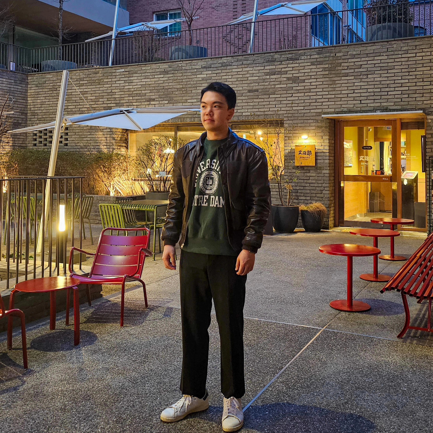 Adidas Stan Smith Collegiate Green 착용 스타일 - 1
