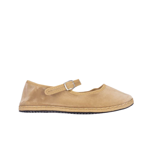 (W) Drogheria Crivellini Mary Jane Velvet Beige