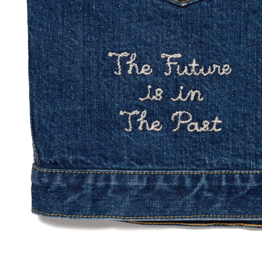 Human Made Denim Work Jacket Indigo 착용 스타일 - 4
