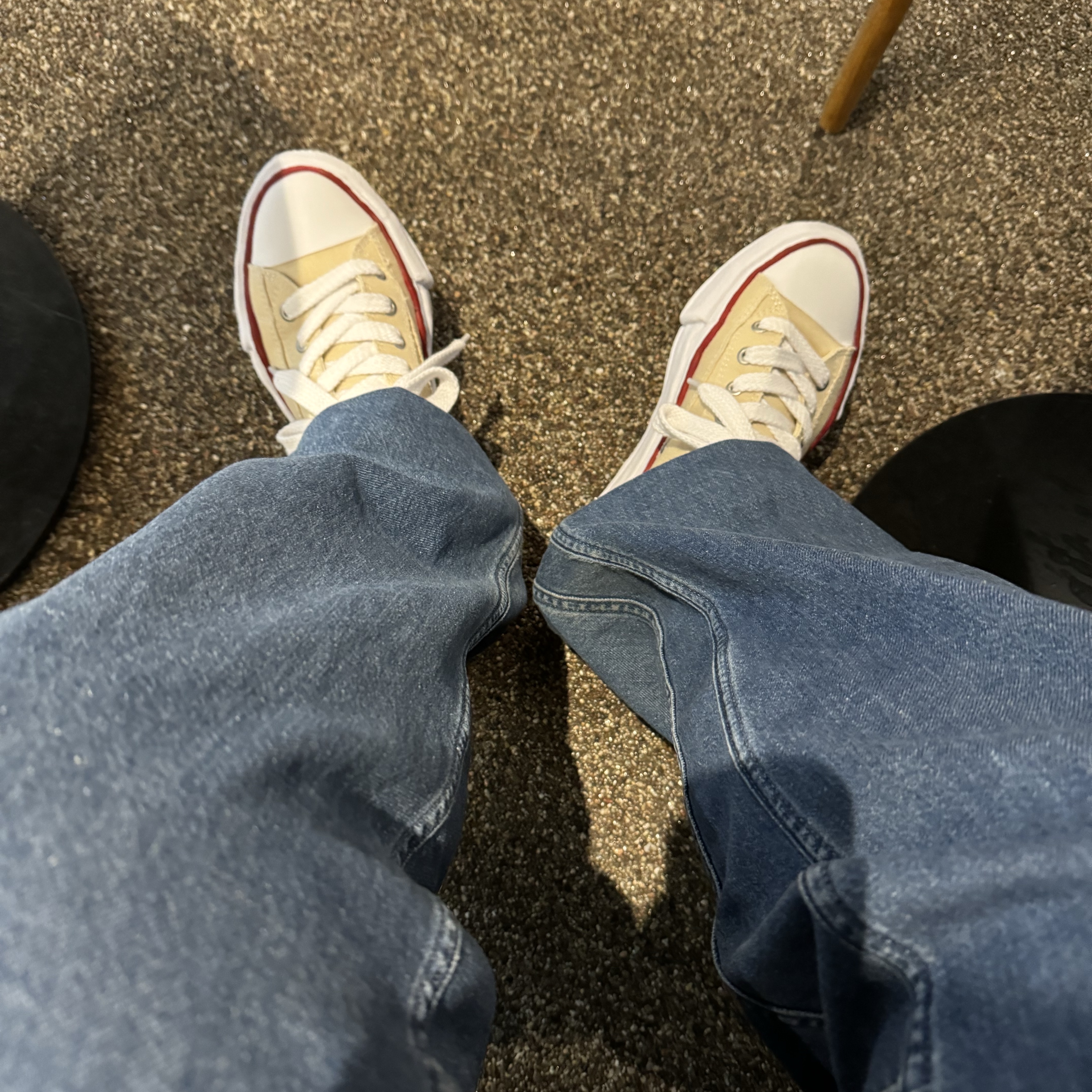 Maison Mihara Yasuhiro Peterson OG Sole Canvas Low-top Sneakers Natural 착용 스타일