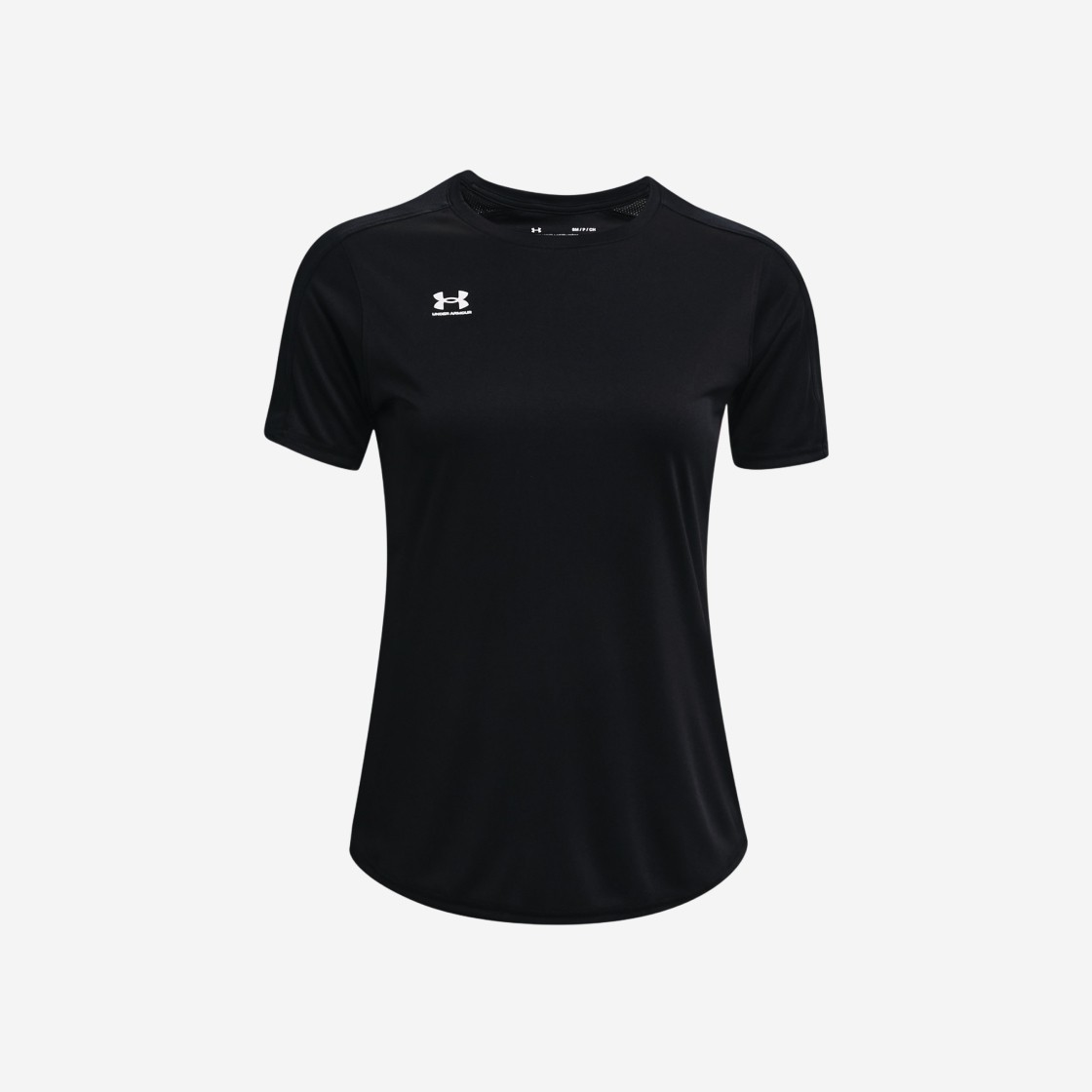 (W) Under Armour UA Challenger Training Short Sleeve Black White 상세 이미지 1