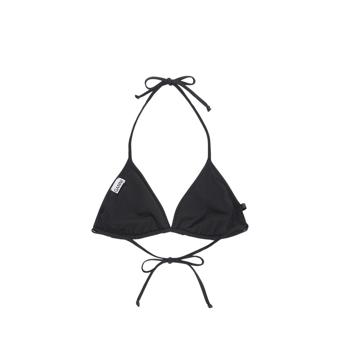 (W) Ganni String Bikini Top Black 상세 이미지 2