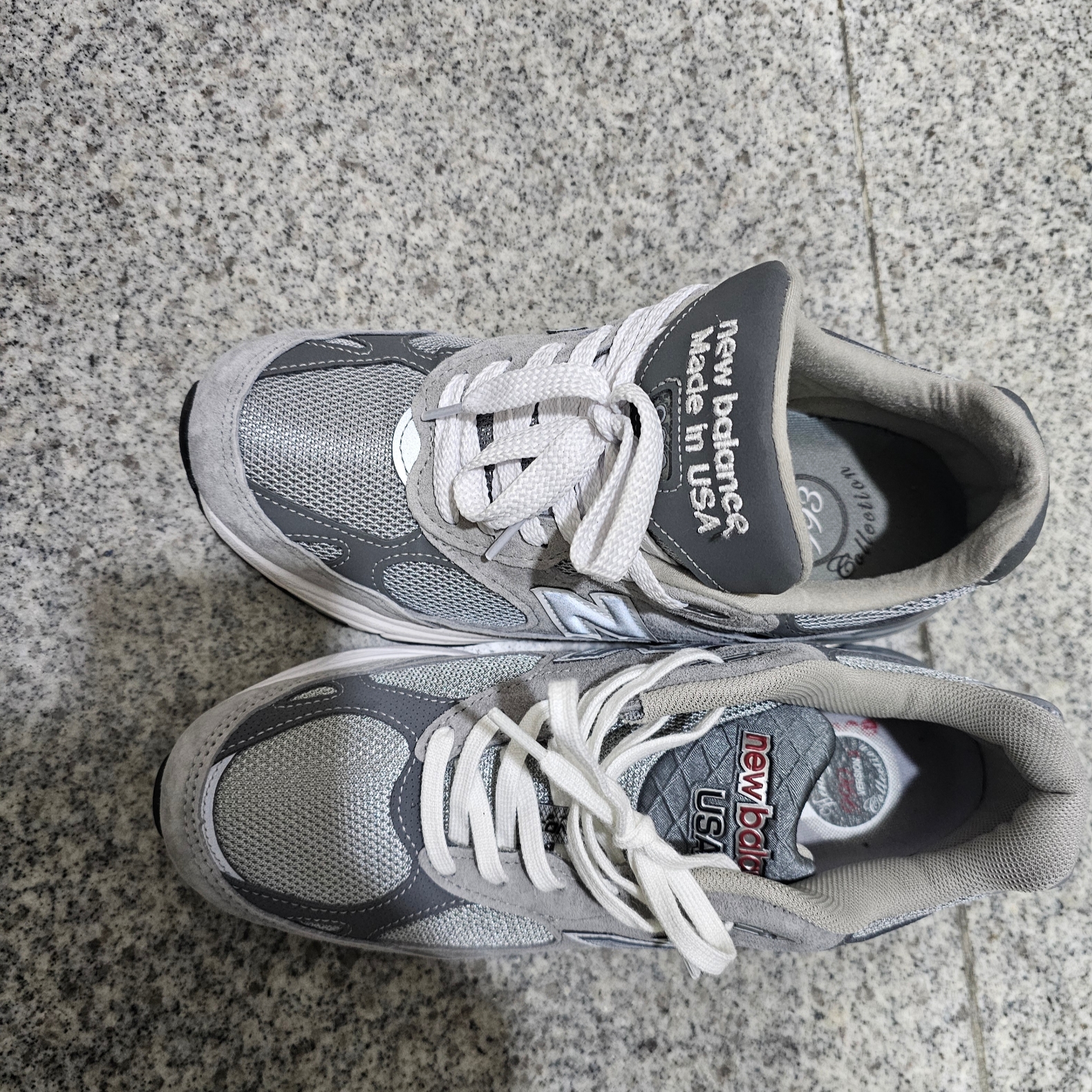 New Balance 990v3 Made in USA Grey - D Standard 착용 스타일 - 4
