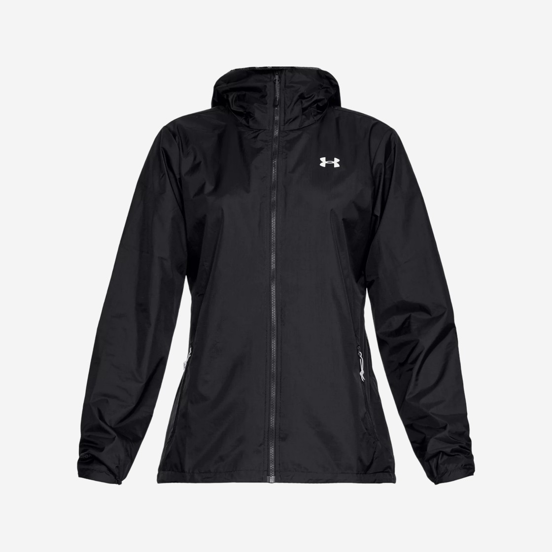 (W) Under Armour UA Forefront Rain Jacket Black 상세 이미지 1