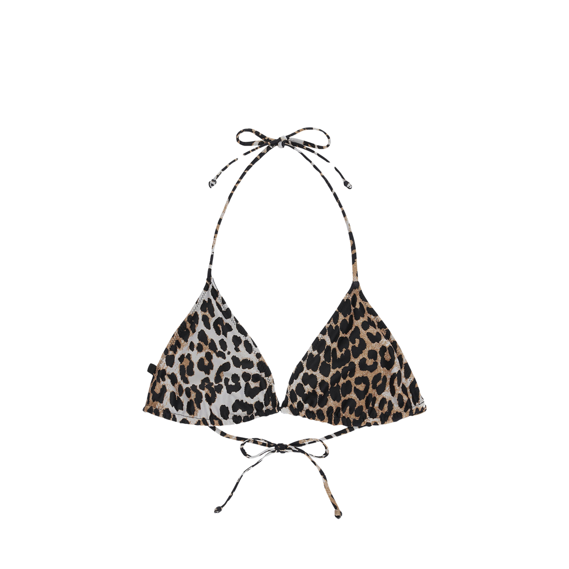 (W) Ganni String Bikini Top Leopard 상세 이미지 1