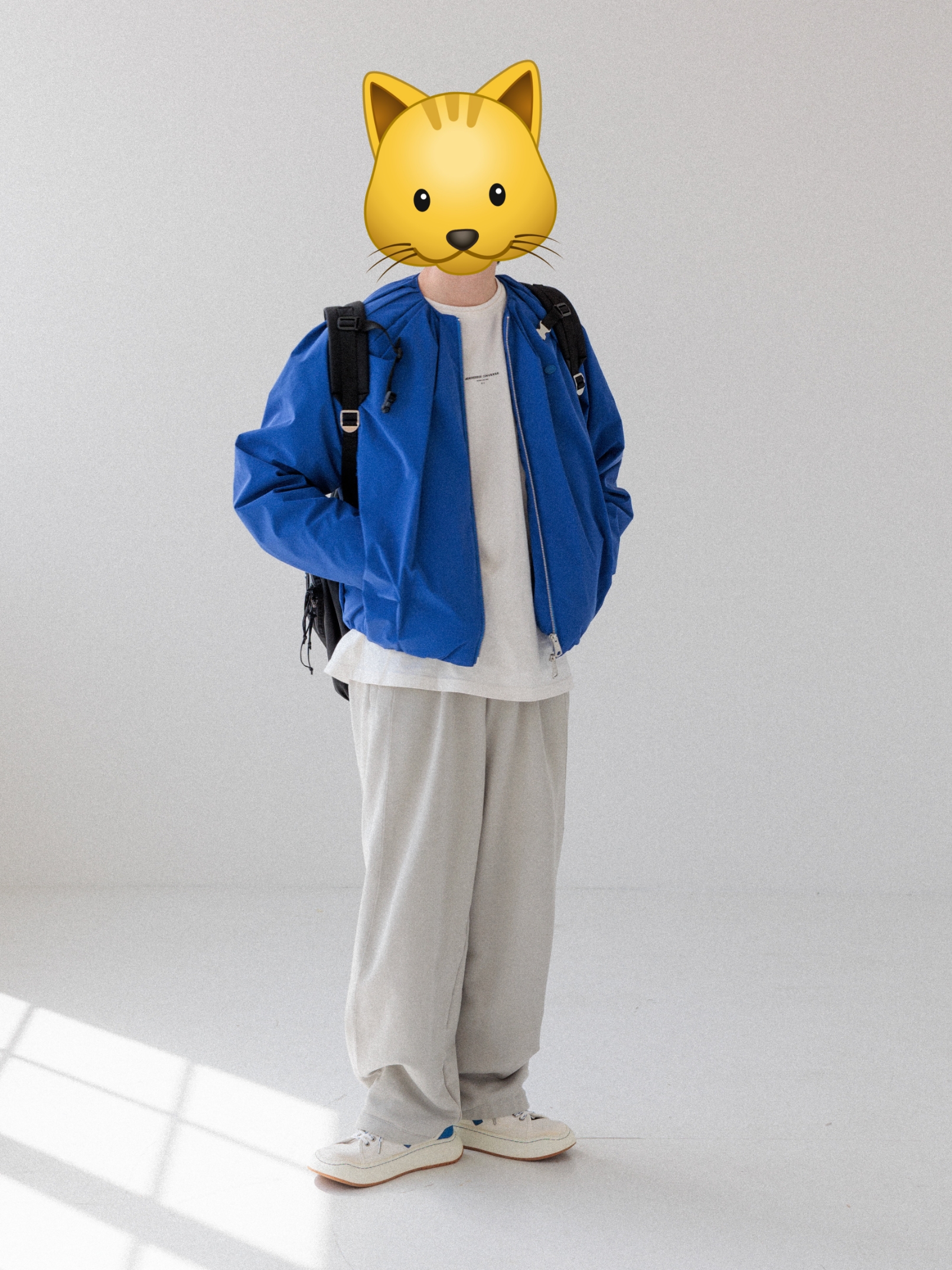 Ader Error Log; Canv White, Converse x Ader Error Shapes T-Shirt Cloud Dancer 착용 스타일 - 2