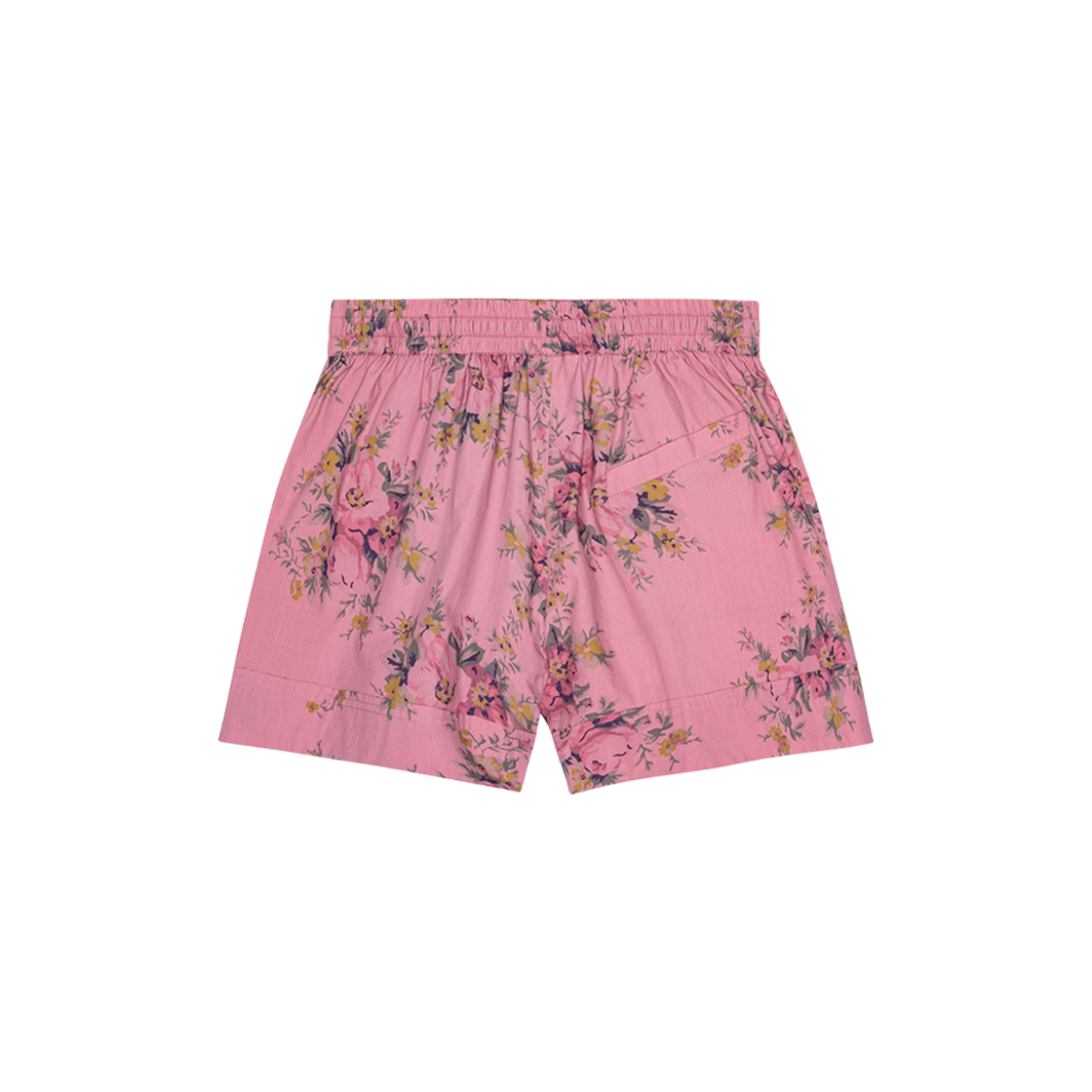 (W) Ganni Printed Cotton Elasticated Shorts Orchid Smoke 상세 이미지 2