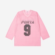 Porta Mesh Football Jersey Top Pink