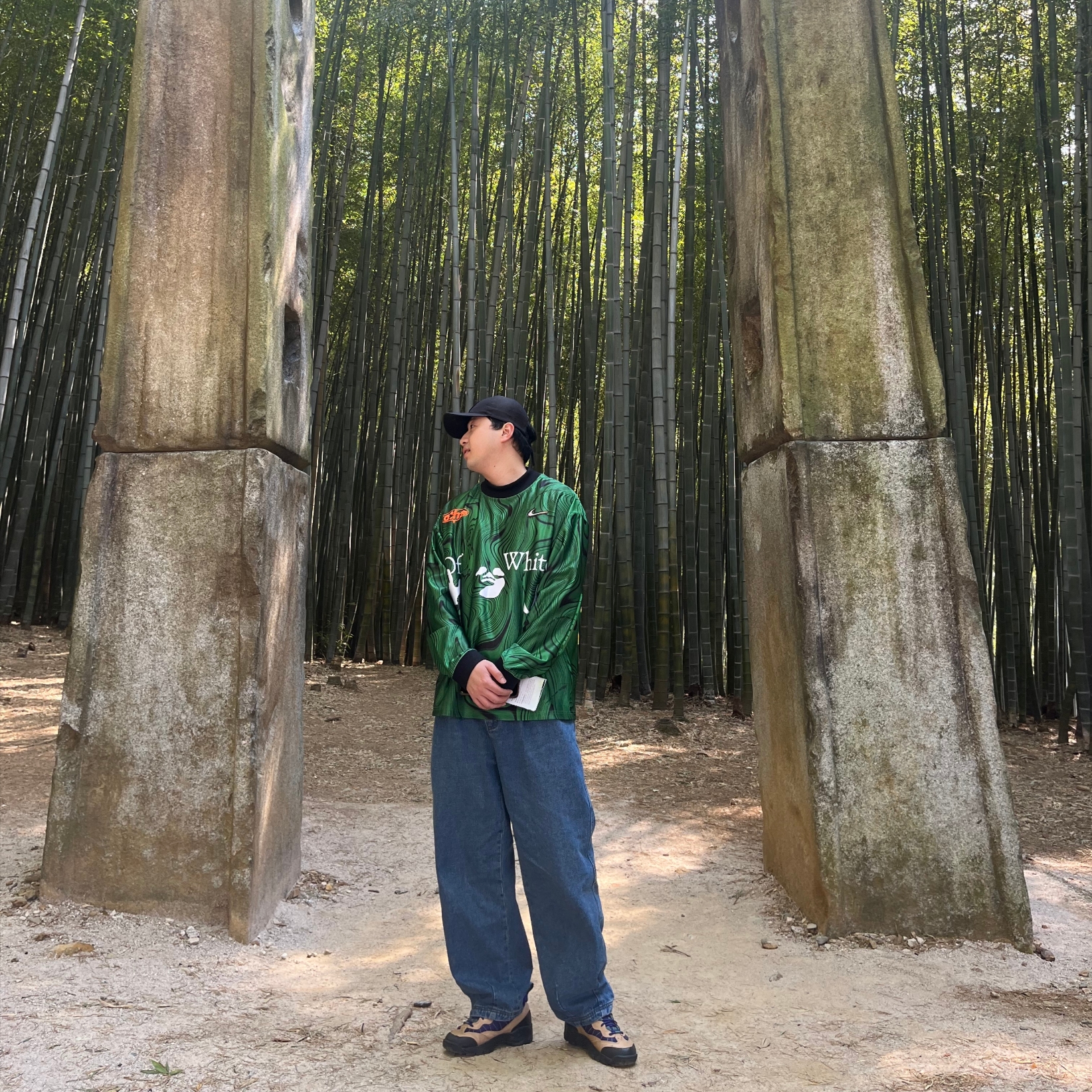 Nike x Off-White Allover Print Jersey Kelly Green - Asia, Nike ACG Air Mada Vachetta Tan 착용 스타일 - 2
