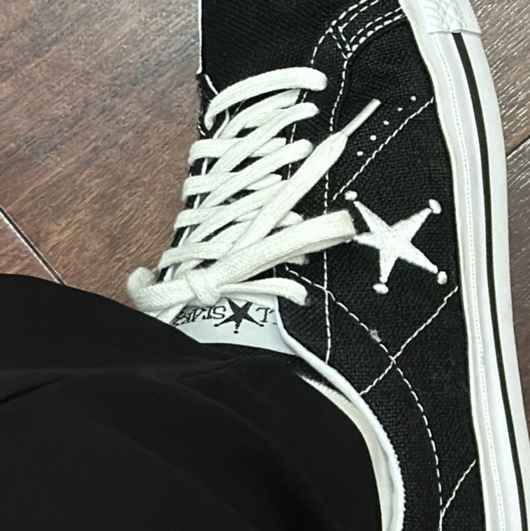 Converse x Stussy One Star Ox Black 착용 스타일