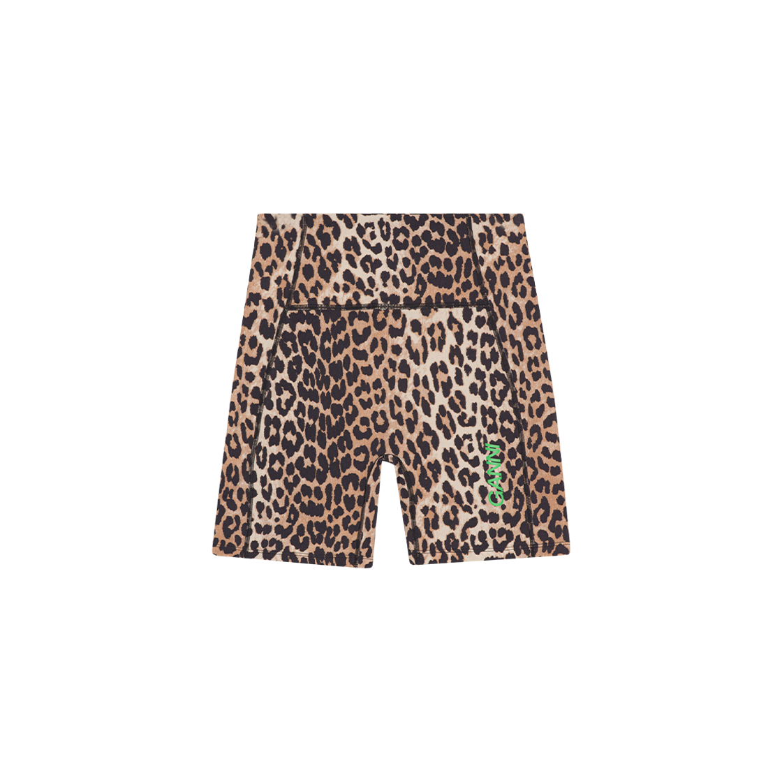 (W) Ganni Active Ultra High Waist Shorts Leopard 상세 이미지 1