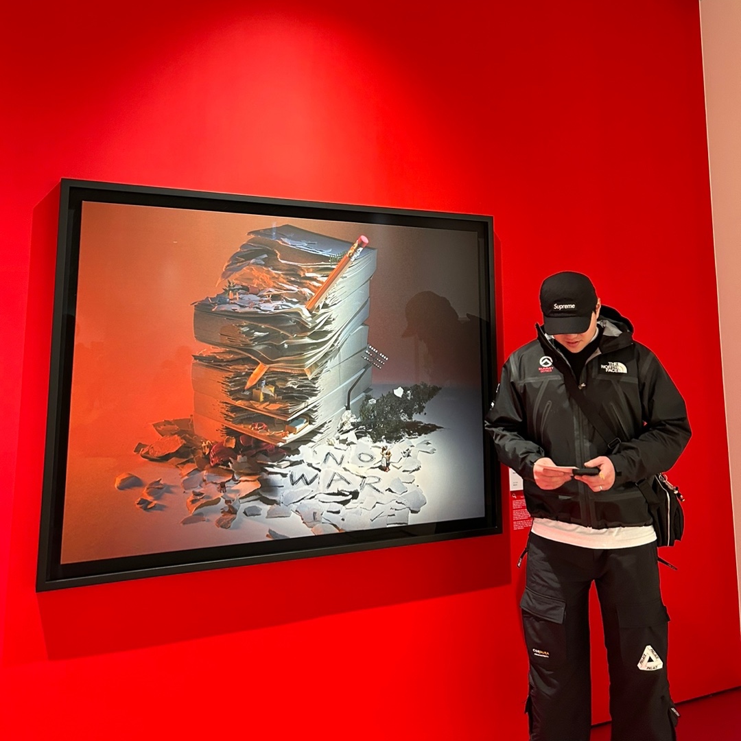 Supreme Military Camp Cap Black - 22FW, Supreme x The North Face Summit Series Outer Tape Seam Jacket Black - 21SS 착용 스타일 - 1
