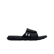 (W) Under Armour UA Ignite Pro Slides Black White