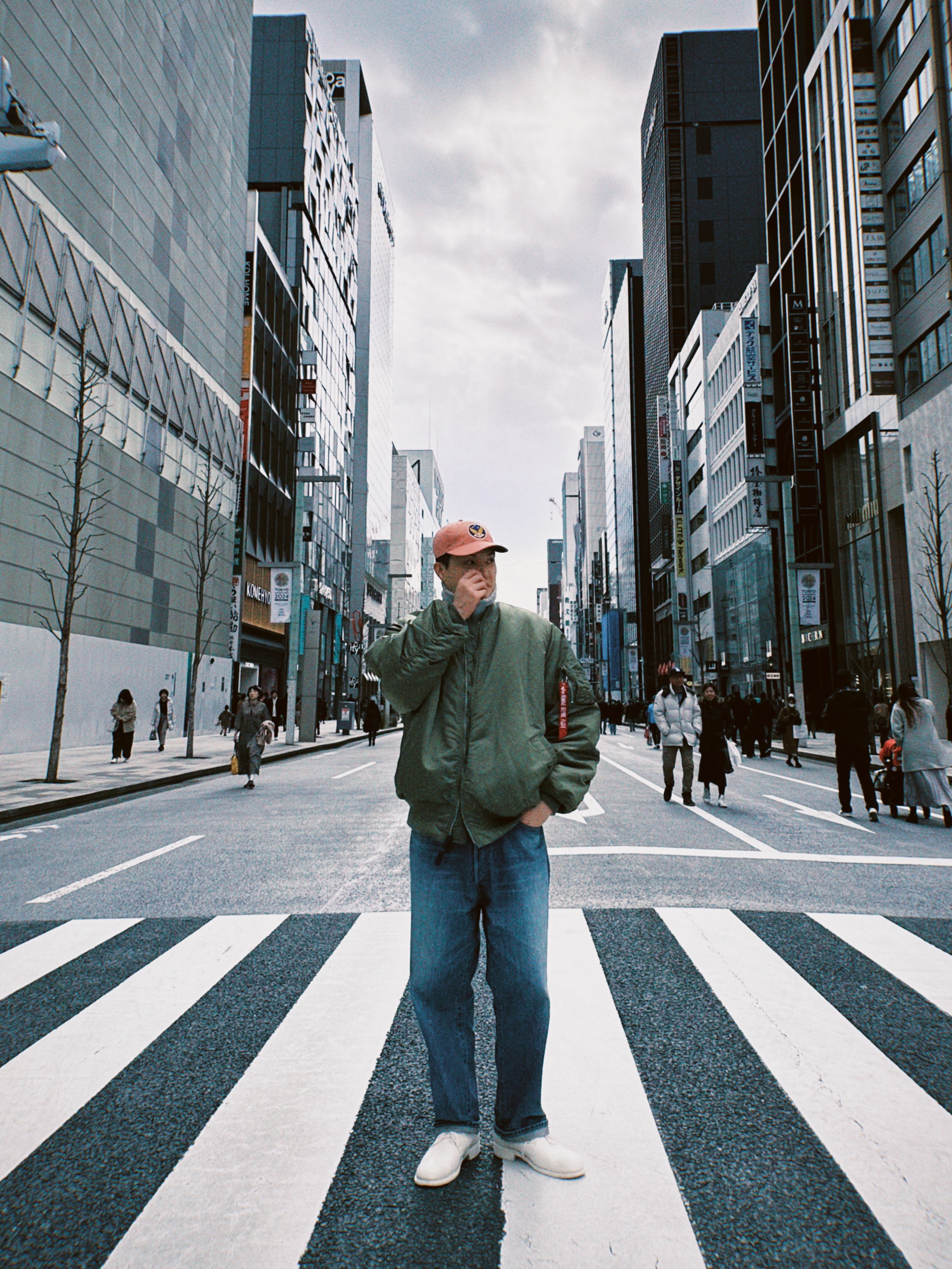 A.Presse No.22 Washed Wide Denim Pants Indigo - 24SS, Guidi 992 Horse Full Grain Leather Derby Black 착용 스타일 - 3