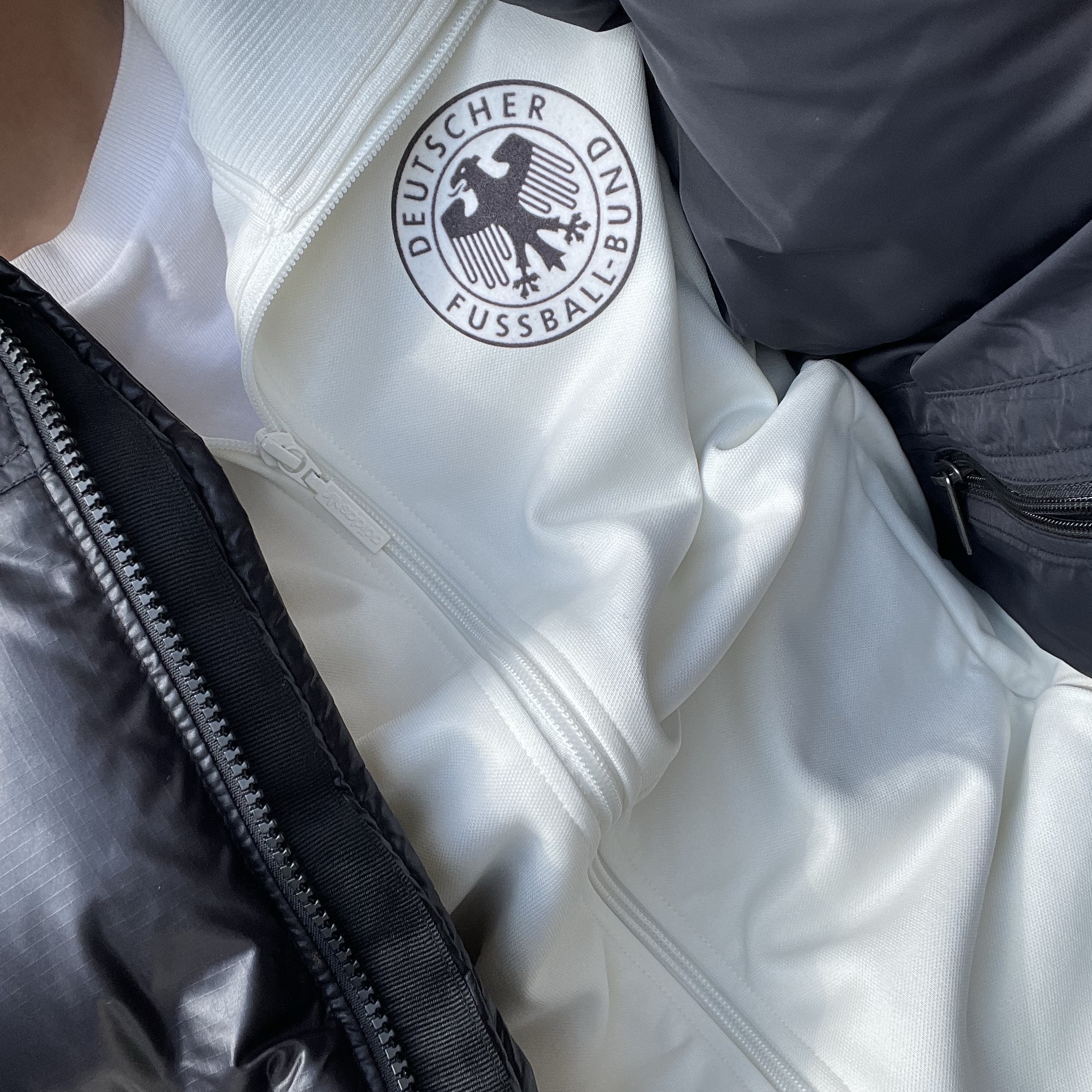 Adidas German Beckenbauer Track Top Off White - KR Sizing 착용 스타일