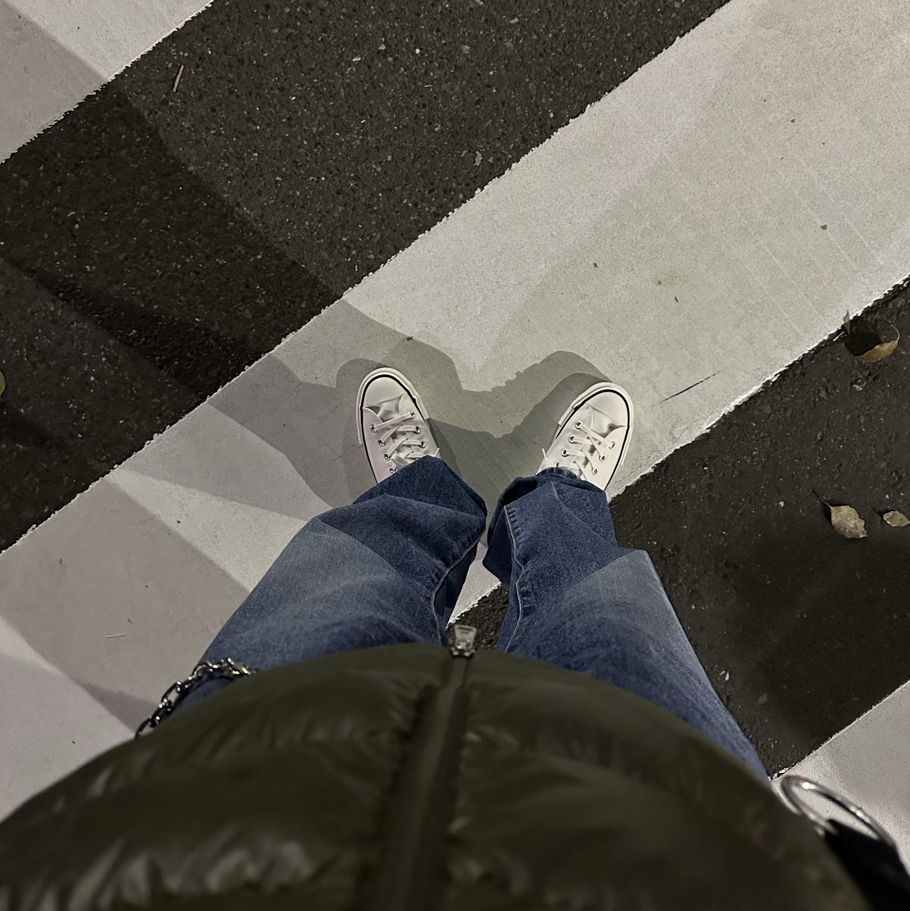 Converse Canvas All Star J Ox White 착용 스타일