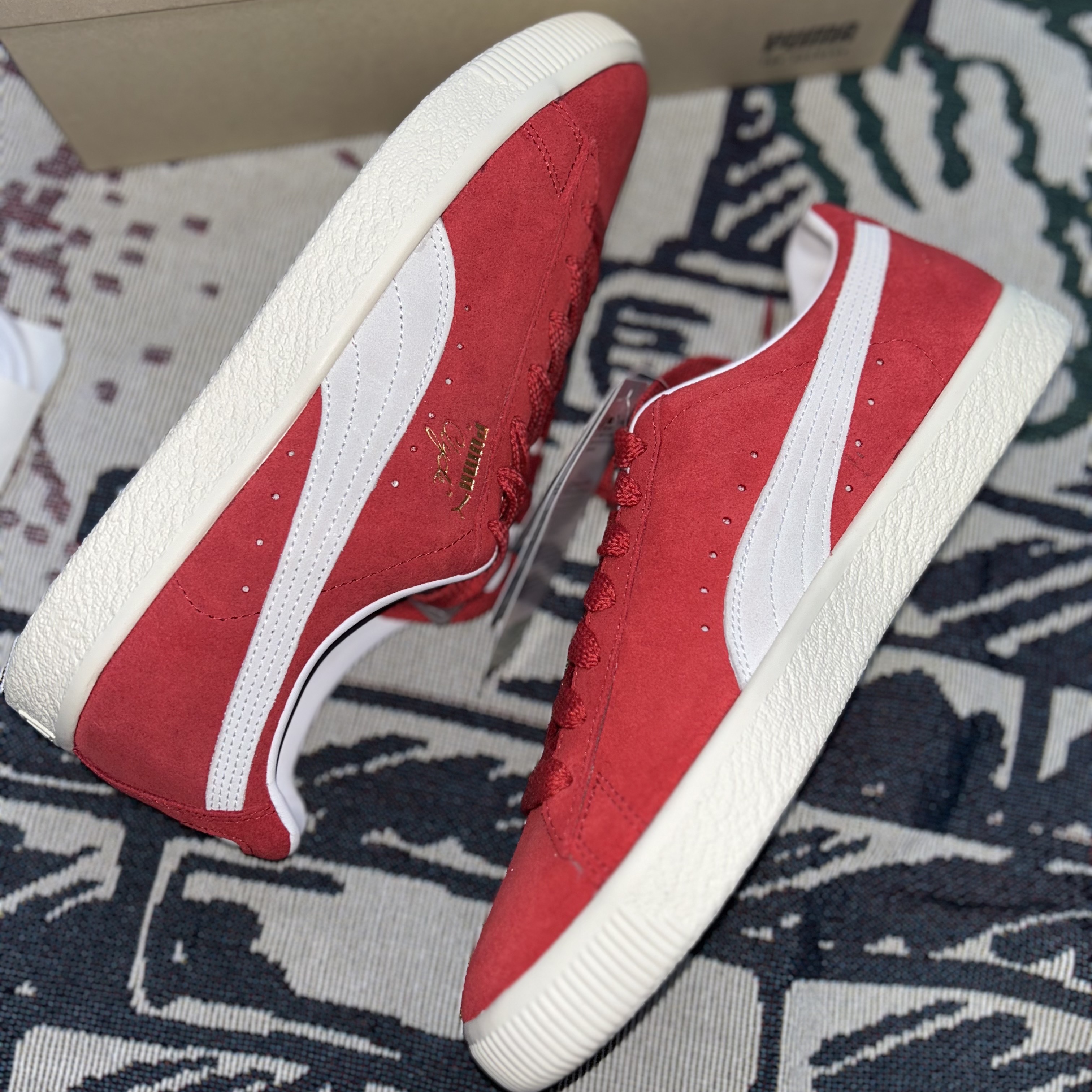 Puma Clyde OG For All Time Red 착용 스타일 - 4