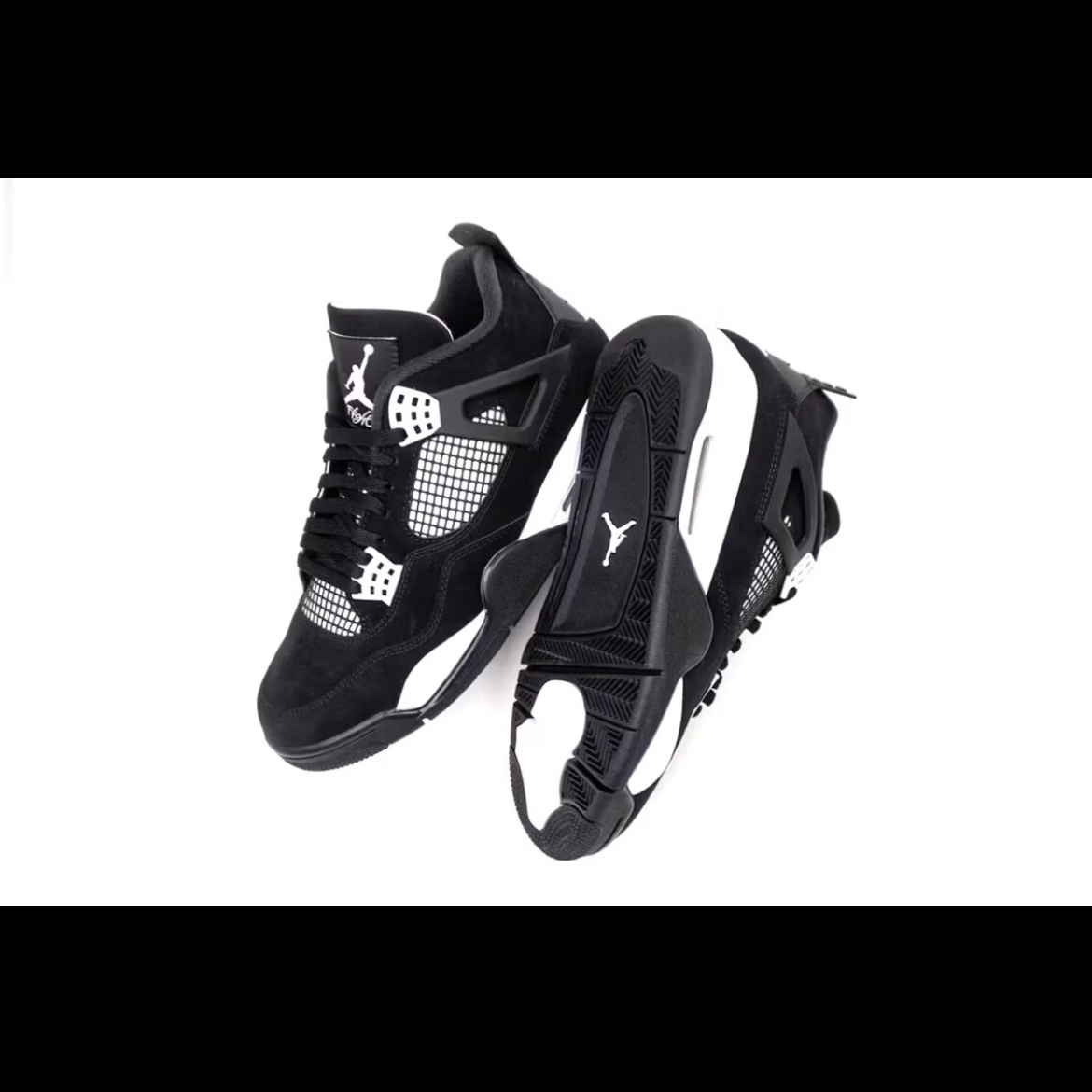 Jordan 4 Retro White and Black, Jordan 4 Retro Midnight Navy 착용 스타일 - 4