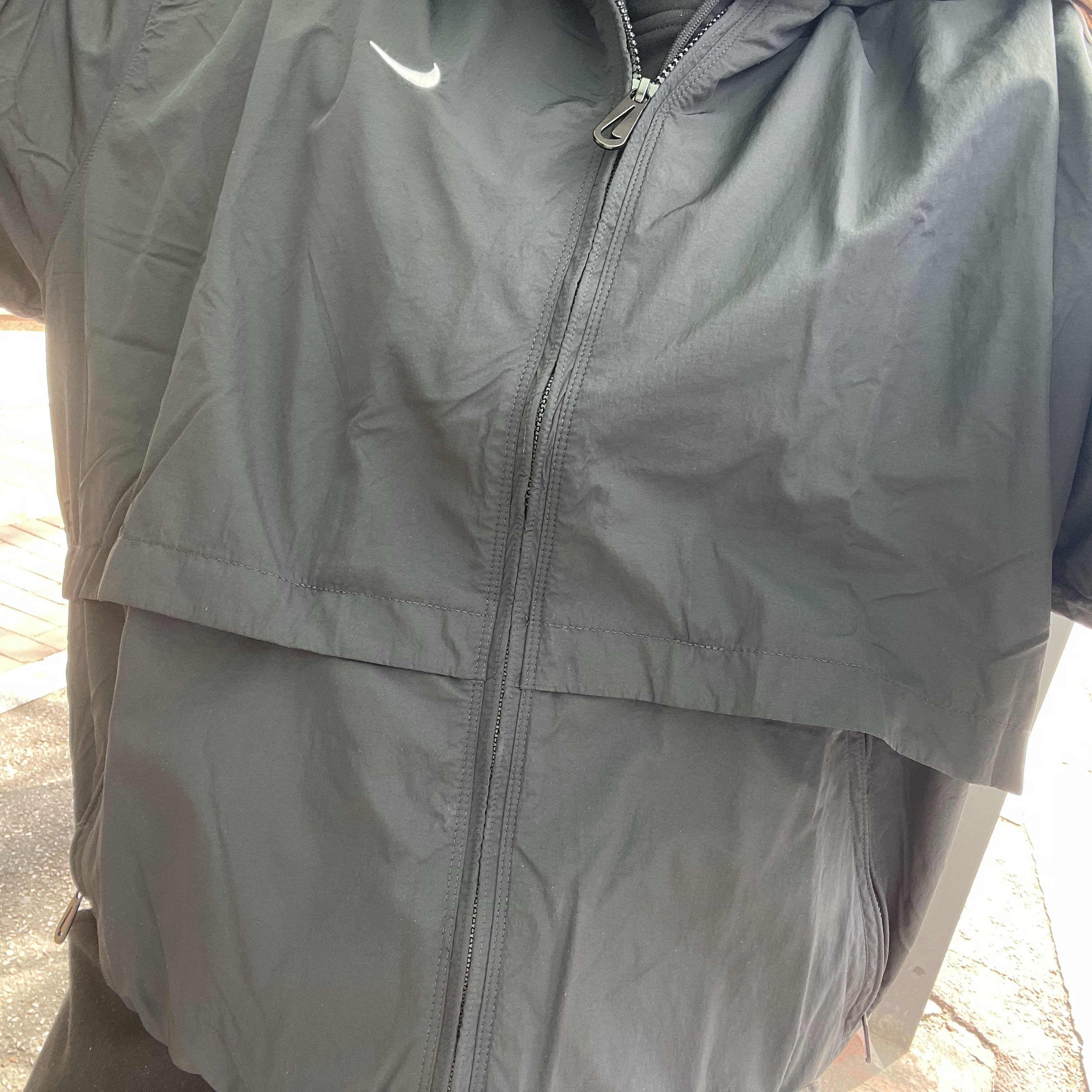 Nike NSW Solo Swoosh Woven Track Jacket Black - Asia 착용 스타일