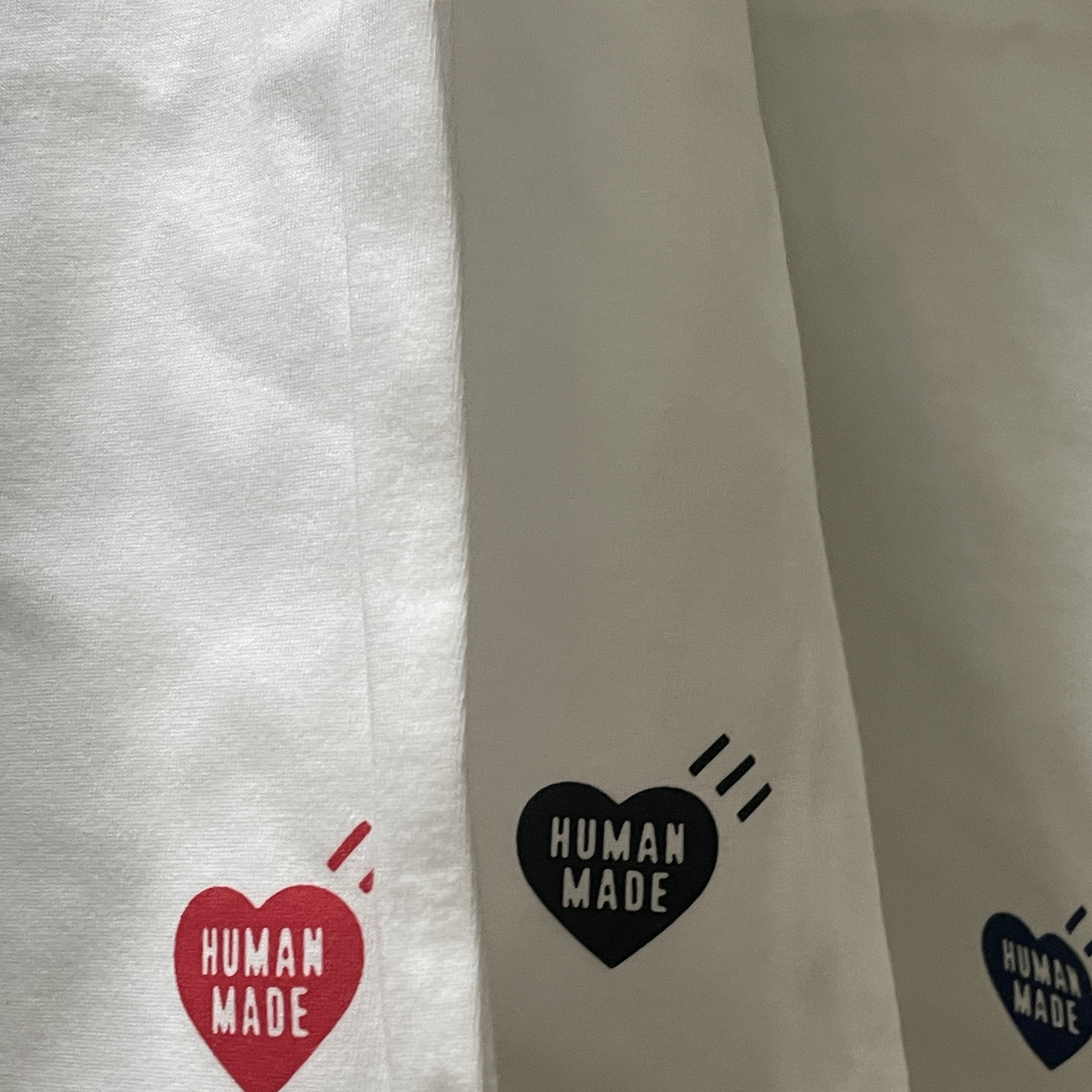 Human Made T-Shirts White (3 Pack) 착용 스타일