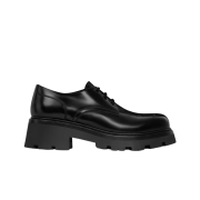 (W) Celine Triomphe Rangers Derby with Perforated Triomphe in Polished Bull Black