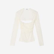Porta Lace Bolero Cardigan Set Ivory