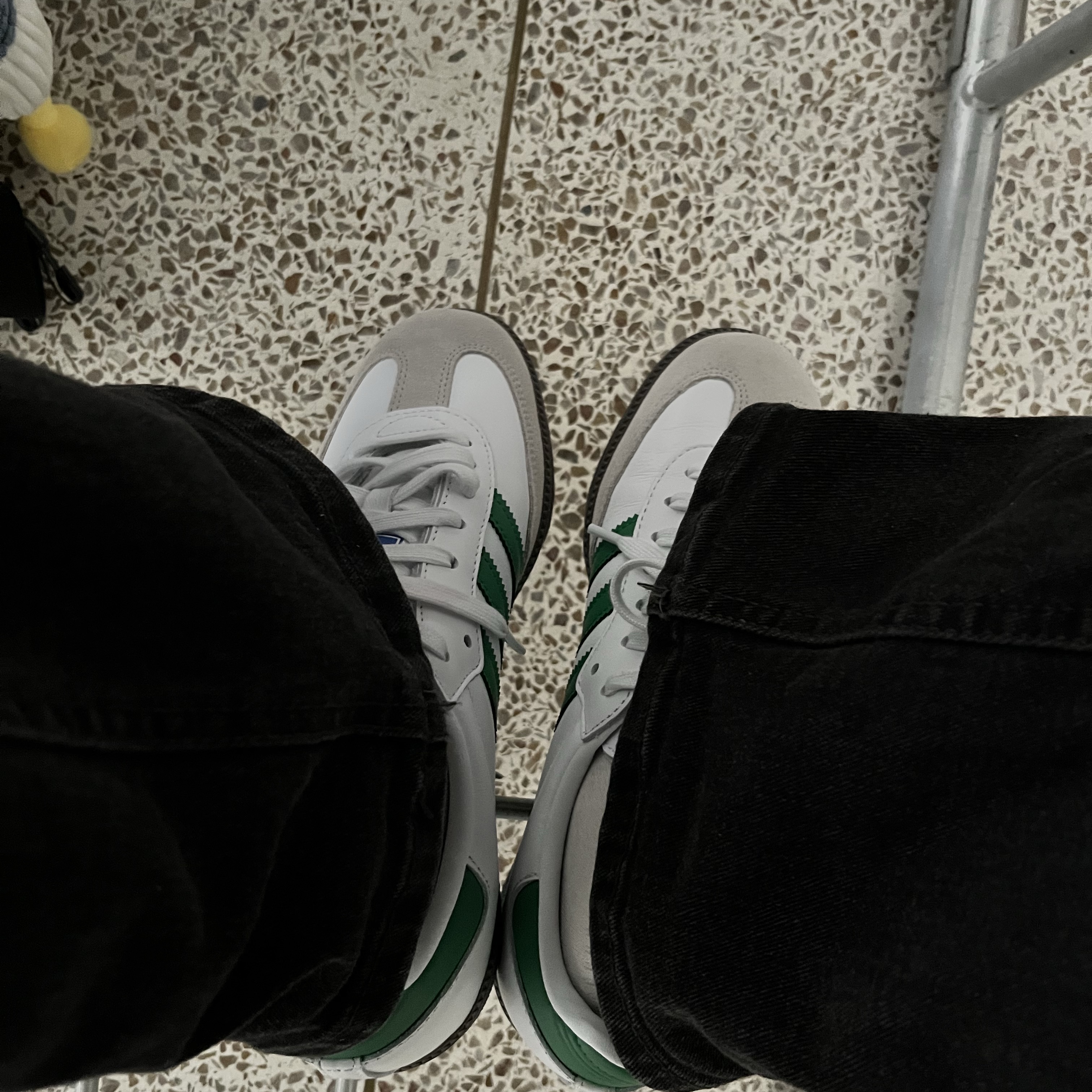 Adidas Samba OG White Green 착용 스타일