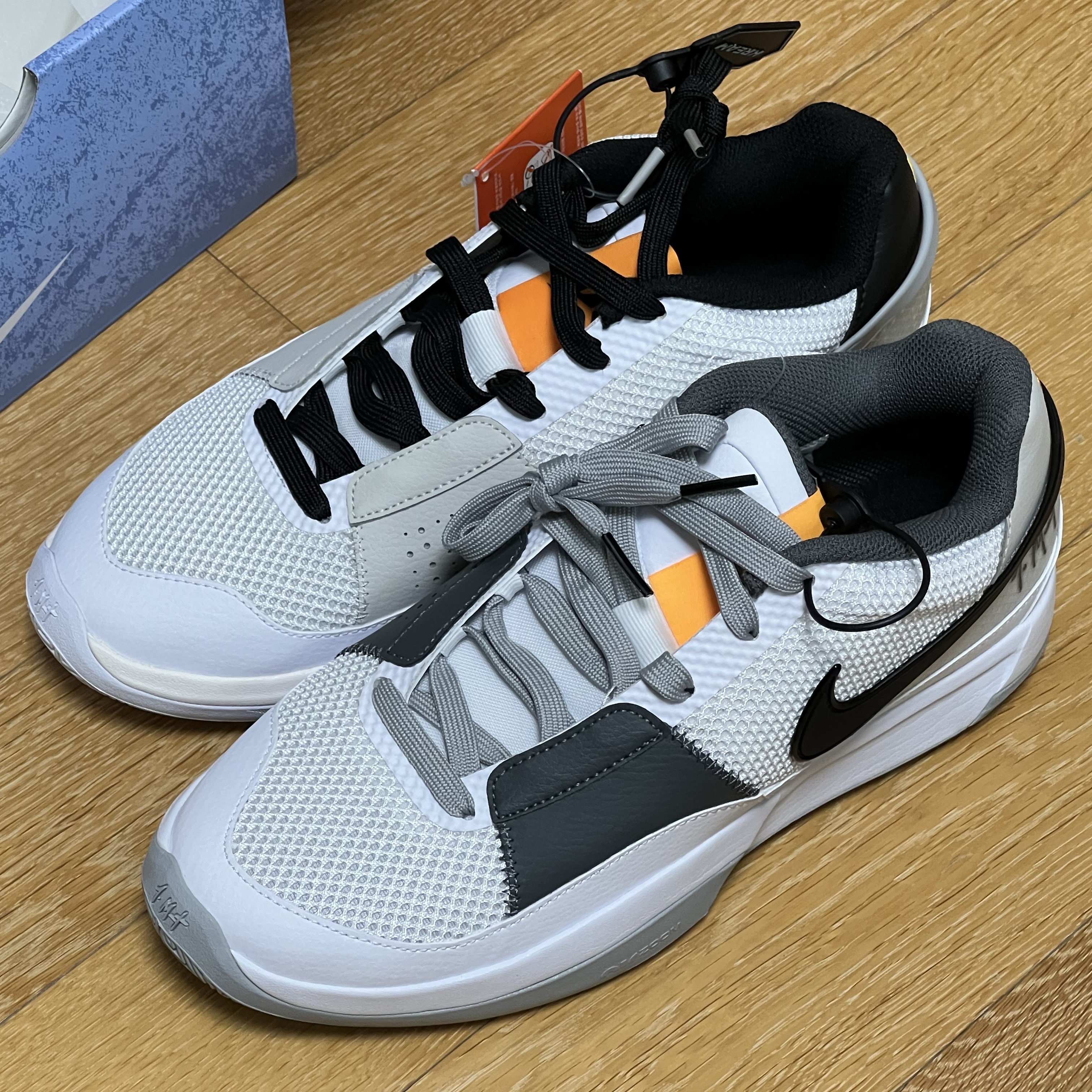 Nike Ja 1 EP Light Smoke Grey 착용 스타일 - 2