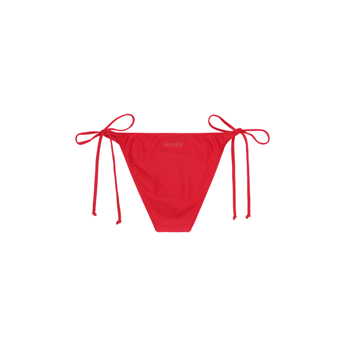 (W) Ganni String Bikini Bottom High Risk Red 상세 이미지 2