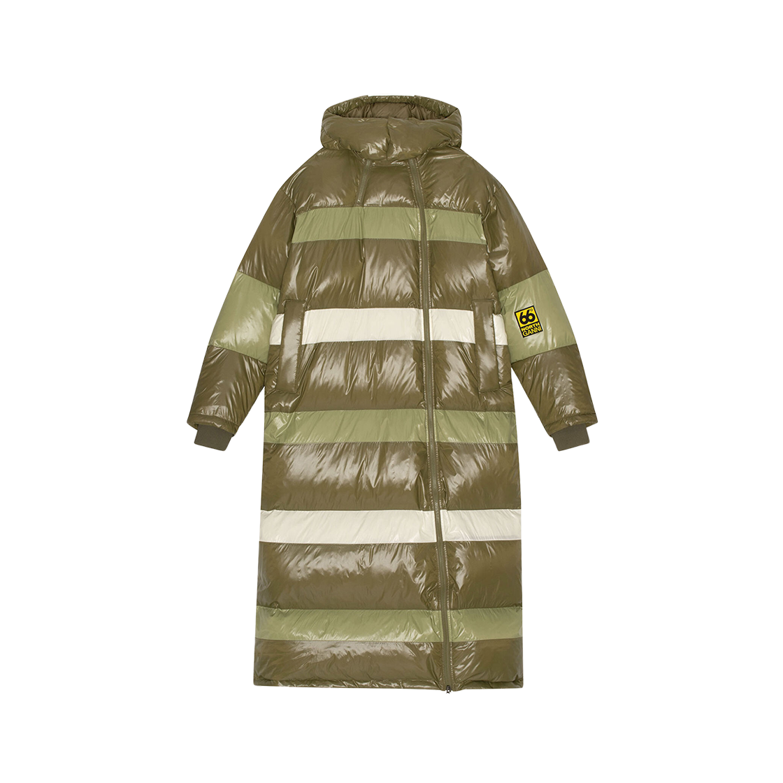 (W) Ganni x 66 North Askja Down Coat Se Marine Olive 상세 이미지 1