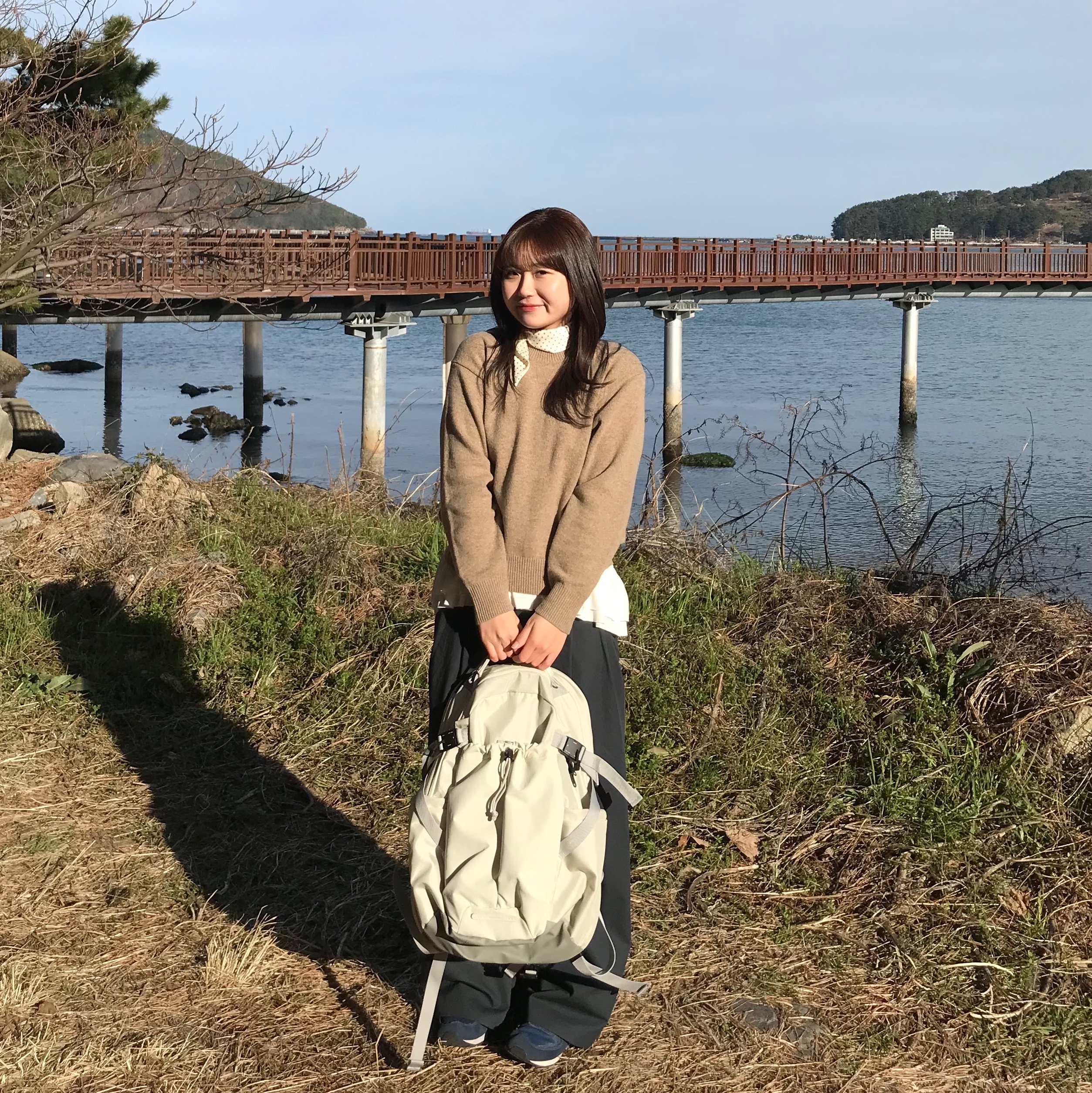 RAWROW Heavy Duty Backpack 811 811 Cream 착용 스타일 - 9