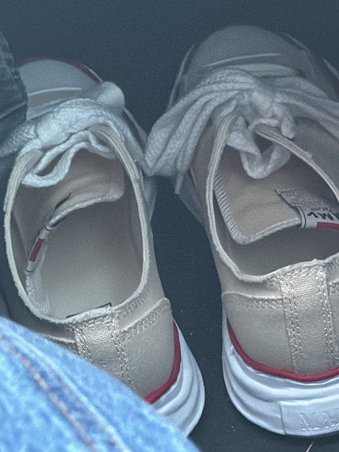 Maison Mihara Yasuhiro Peterson OG Sole Canvas Low-top Sneakers Natural 착용 스타일 - 2