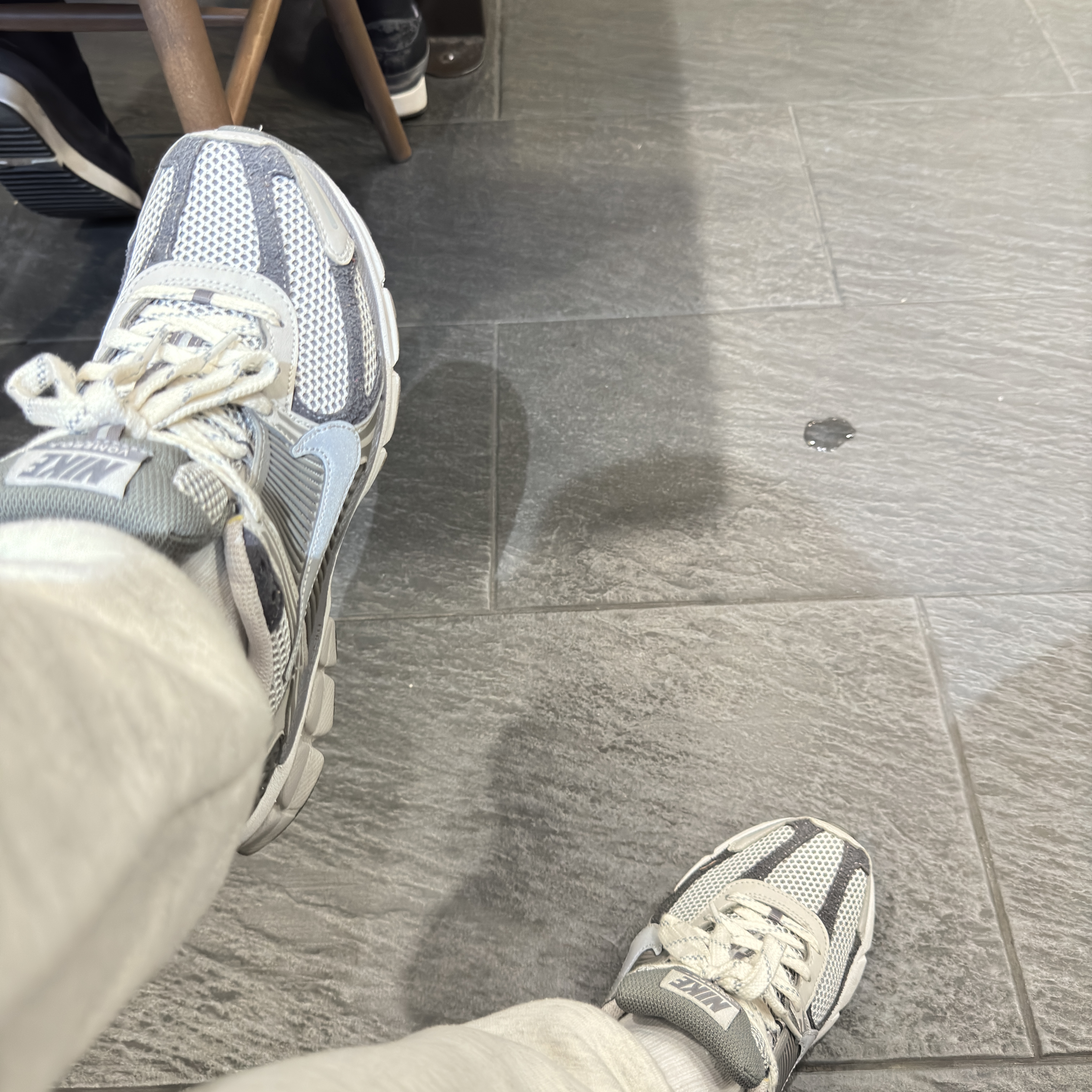 Nike Zoom Vomero 5 PRM Light Iron Ore and Flat Fewter 착용 스타일