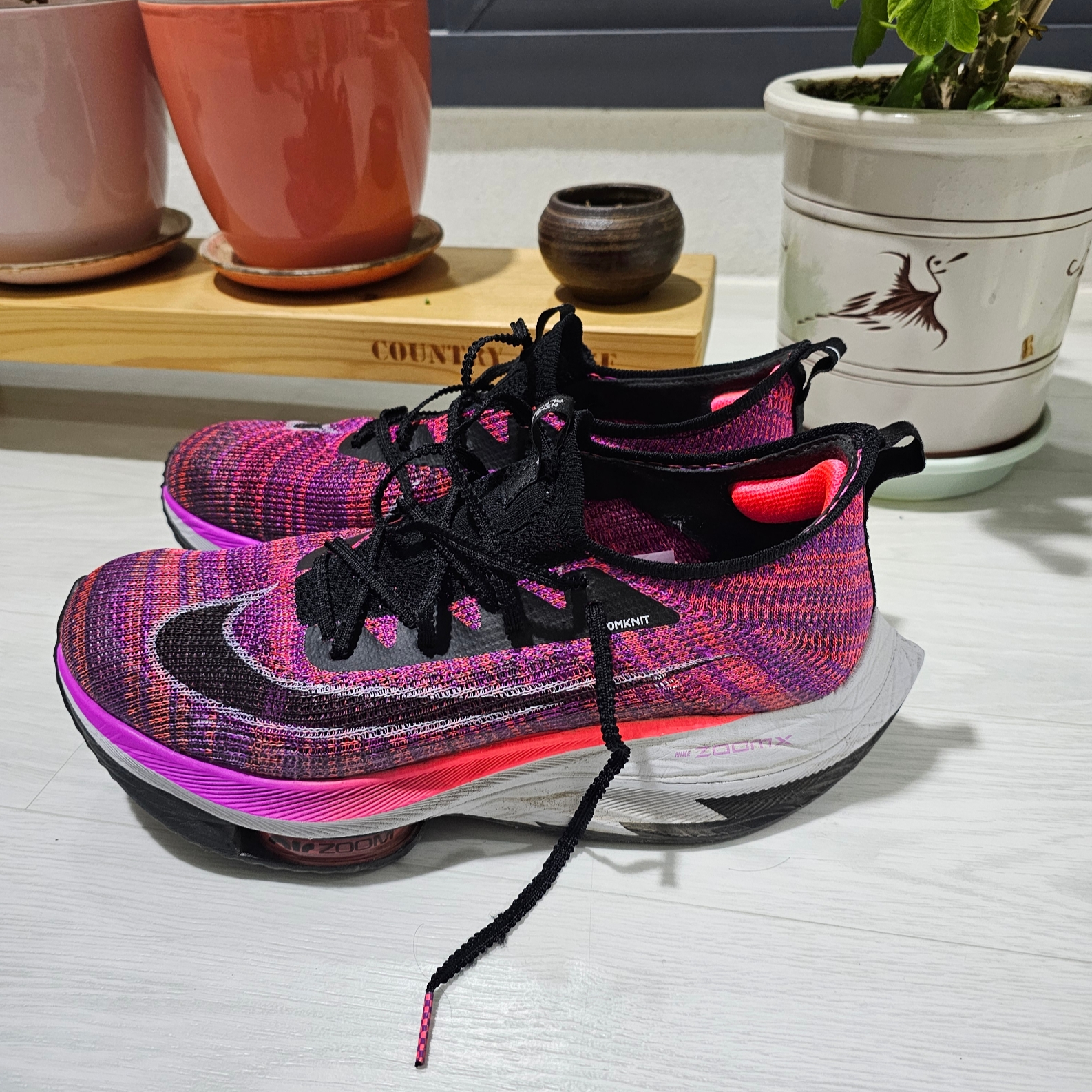 Nike Air Zoom Alphafly Next% Hyper Violet 착용 스타일