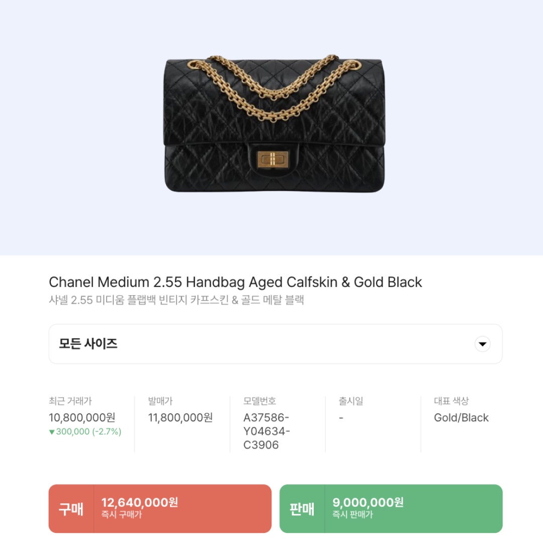 Chanel Maxi 2.55 Handbag Aged Calfskin & Gold Black 착용 스타일 - 2