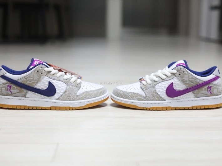 Nike x Rayssa Leal SB Dunk Low PRM Pure Platinum Vivid Purple 착용 스타일