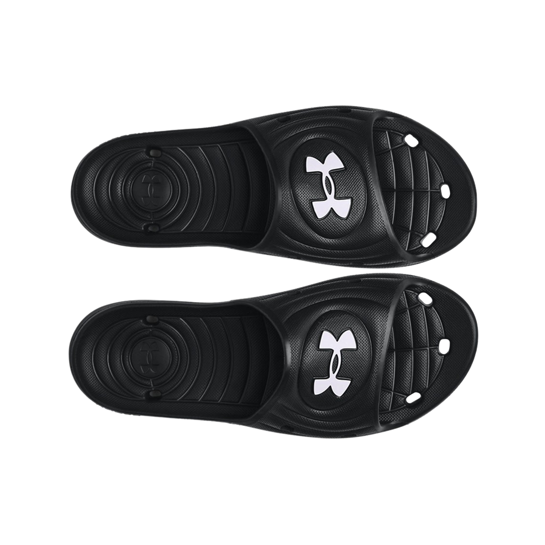 Under Armour UA Locker IV Slides Black White 상세 이미지 2