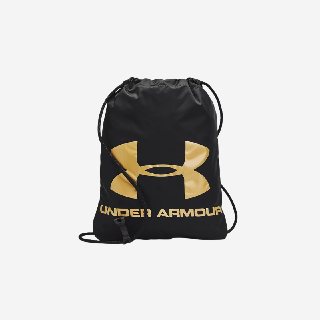 Under Armour UA Ozsee Sackpack Black Metallic Gold 상세 이미지 1