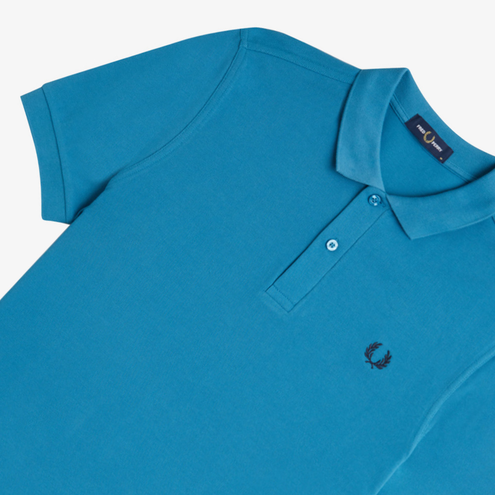 프레드페리 M6000 플레인 프레드페리 셔츠 런어웨이베이/네이비(Fred Perry M6000 Plain Fred Perry Shirt Runaway Bay Ocean/Navy) - 3