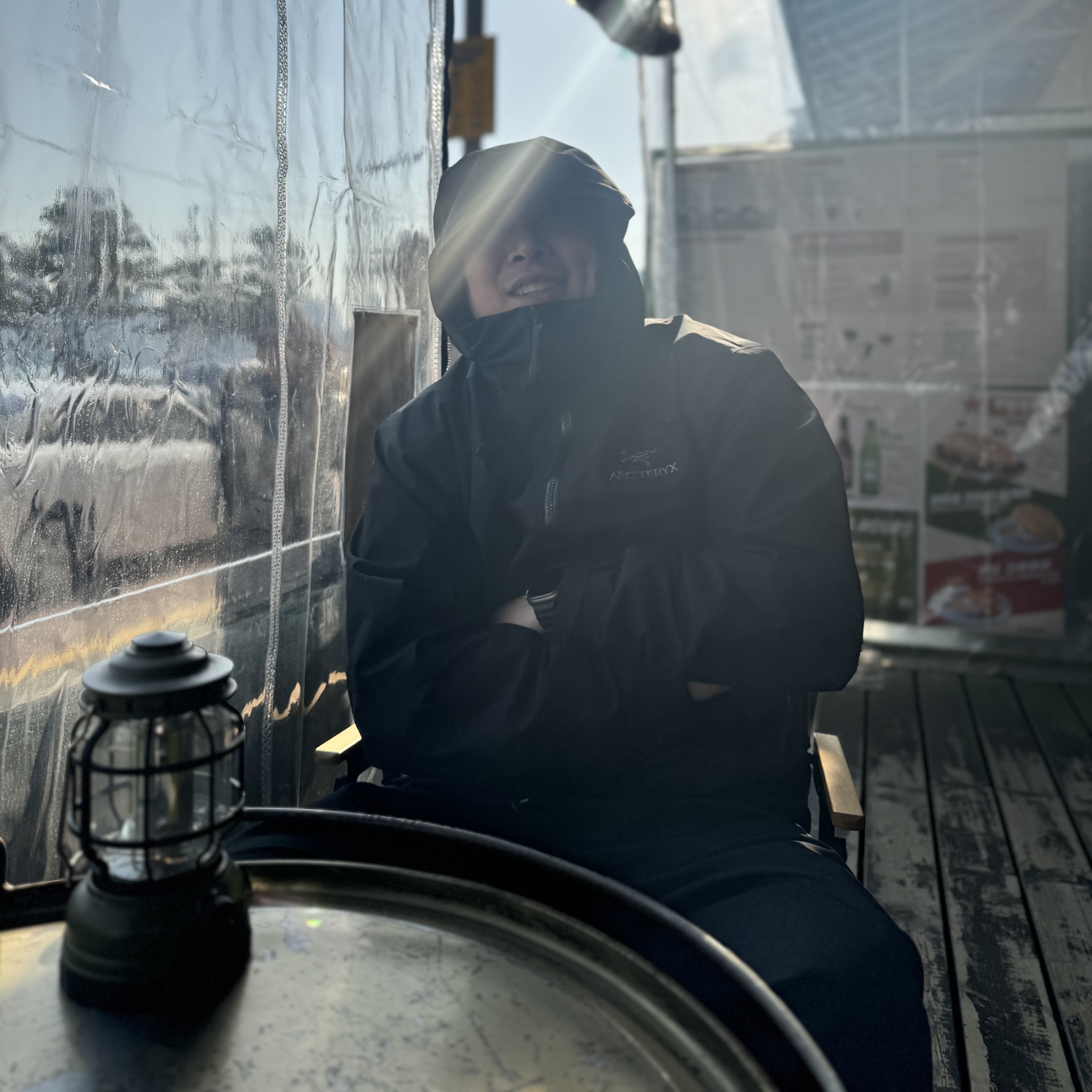 Arc'teryx Sabre Jacket Black 착용 스타일